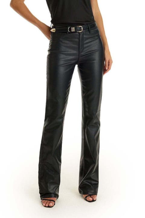 Aria Coated Flare Jean