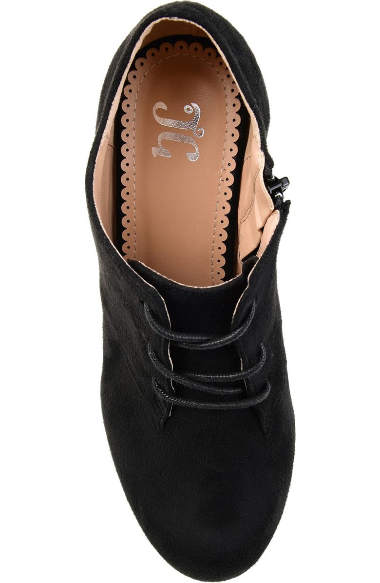 Journee Collection Leona Lace-Up Bootie - Wide Width, Alternate, color,