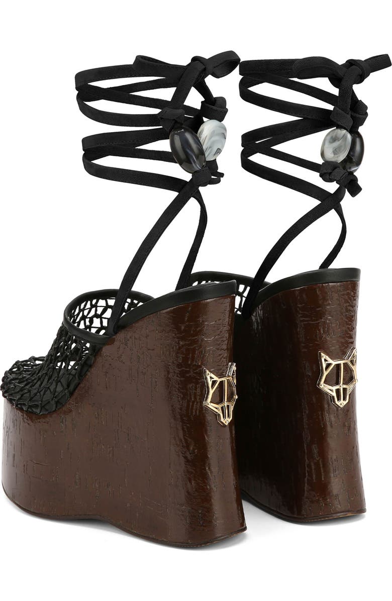 Naked Wolfe Platform Wedge Ankle Wrap Sandal, Alternate, color,