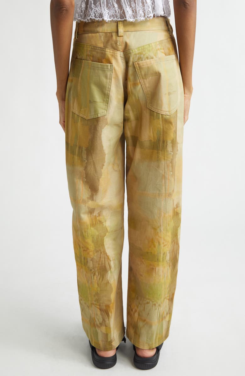 Collina Strada Catchfly Pleated Wide Leg Jeans, Alternate, color, Olive Gua Sha