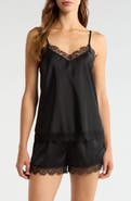 Nordstrom Scalloped Lace Trim Satin Camisole
