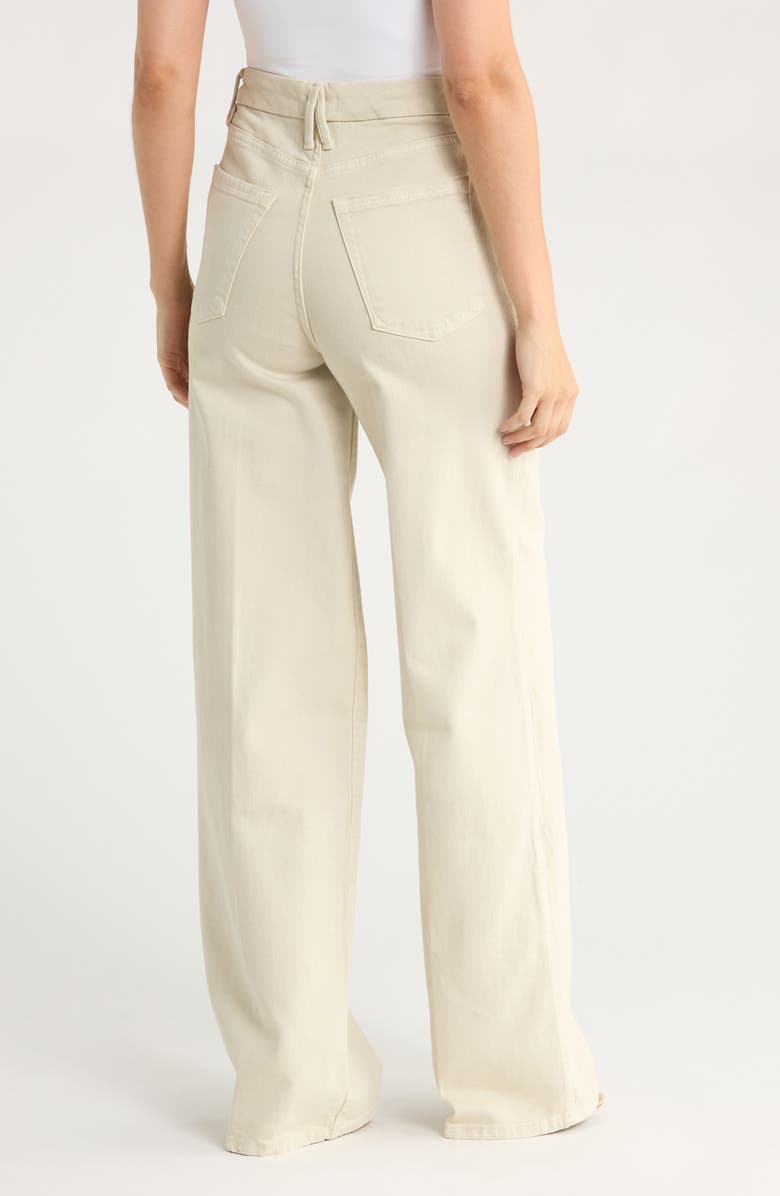 Good American Good Skate Wide Leg Jeans, Alternate, color, Bone01