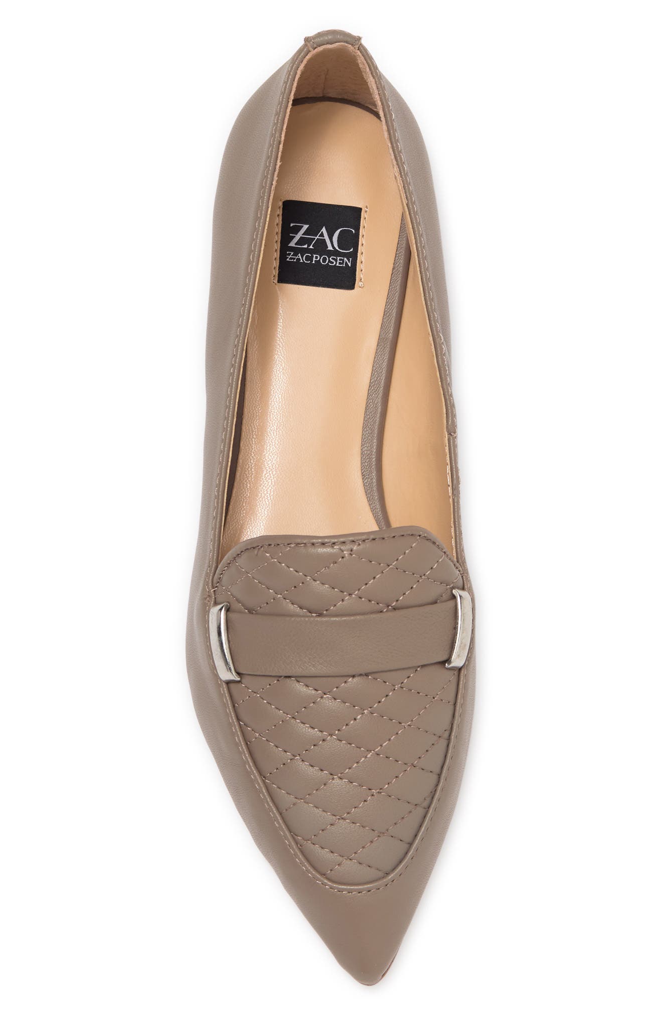 Nayeli Quilted Leather Loafer, Alternate, color, PORTOBELLO