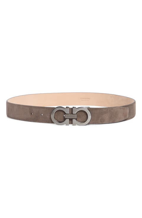 Double Gancio Suede Belt