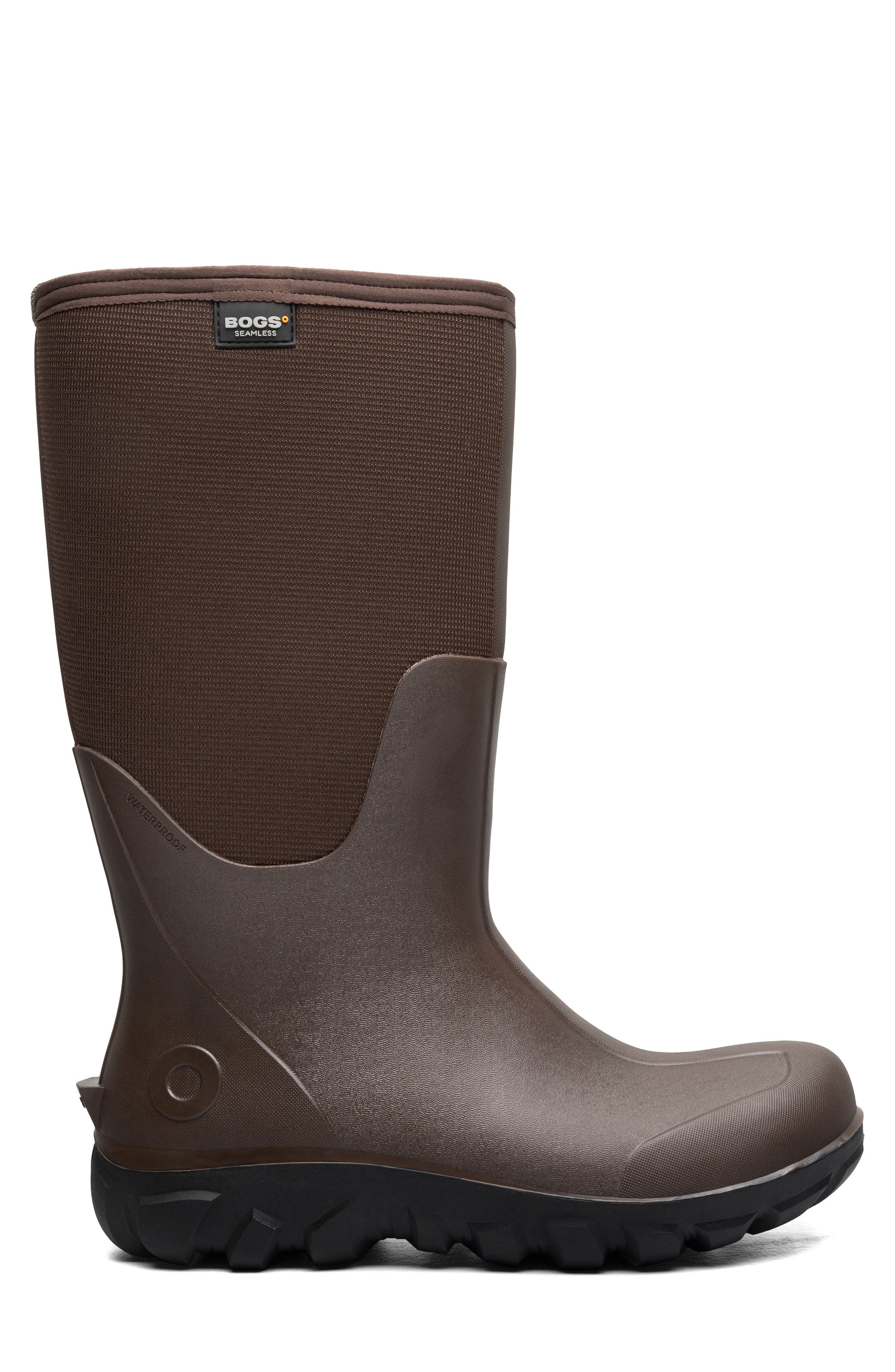 Bogs Classic Seamless Tall Waterproof Boot, Alternate, color, Brown