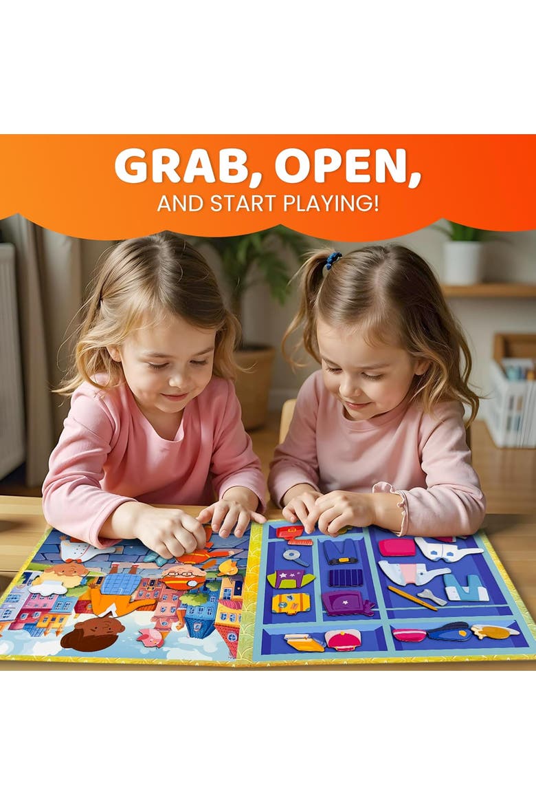 Magnetic Educational Kids Dress-Up Dolls, Alternate, color, Profession