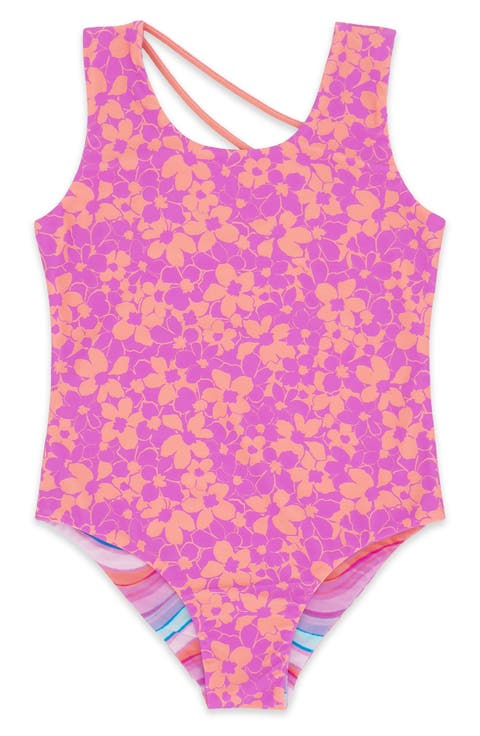 Kids' Summer Sun Reversible UPF 50+ One-Piece Swimsuit (Little Kid & Big Kid)