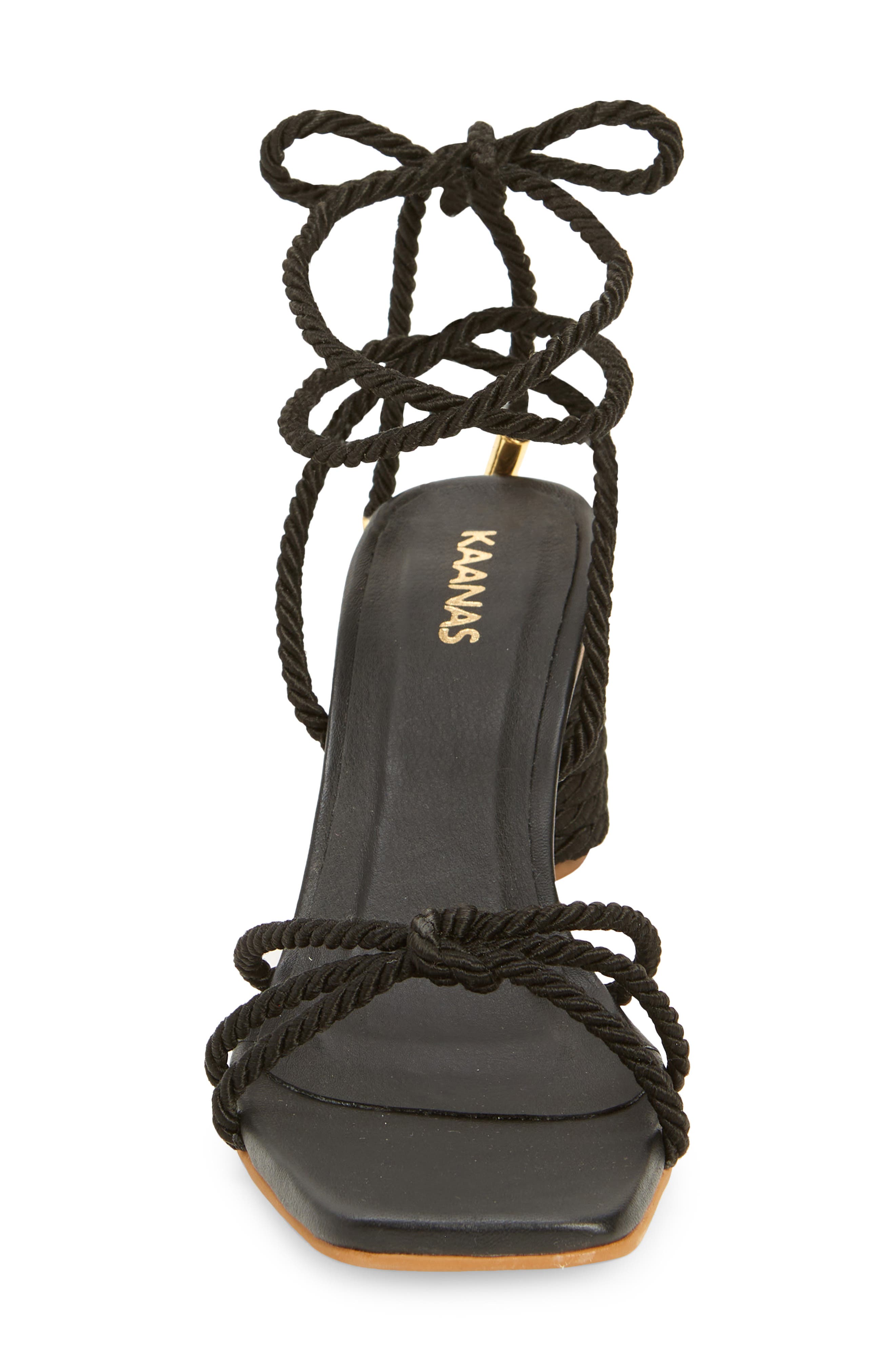 Kaanas Frida Ankle Wrap Sandal, Alternate, color, 