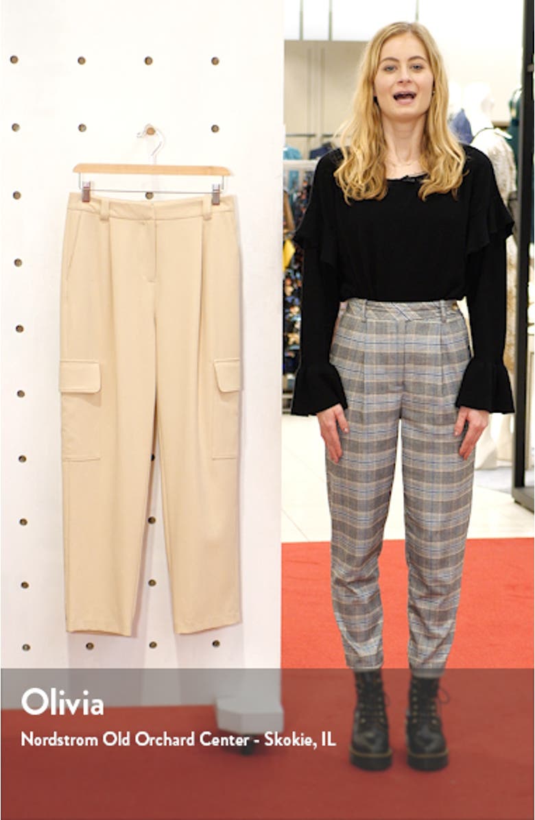 Cargo Detail Textured Twill Pants, sales video thumbnail