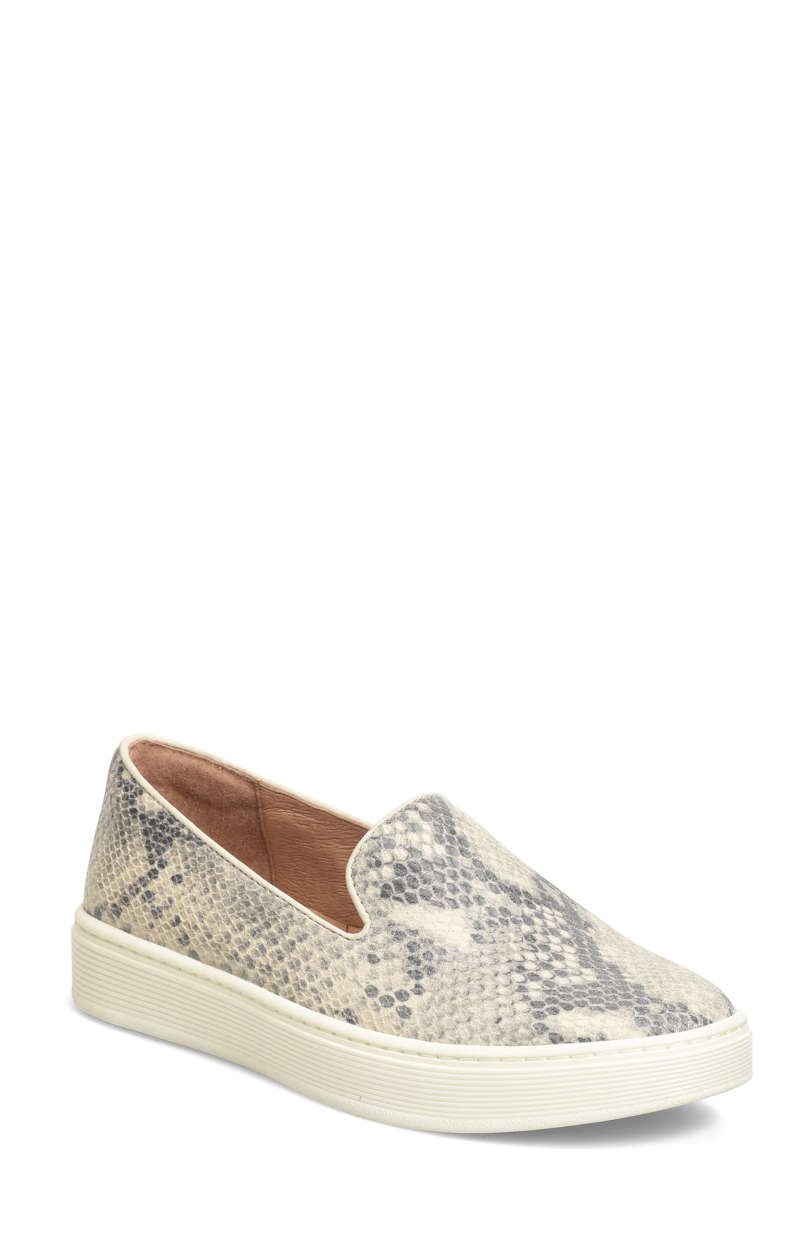 'Somers' Slip-On Sneaker, Main, color, BLACK-CREAM SNAKE PRINT