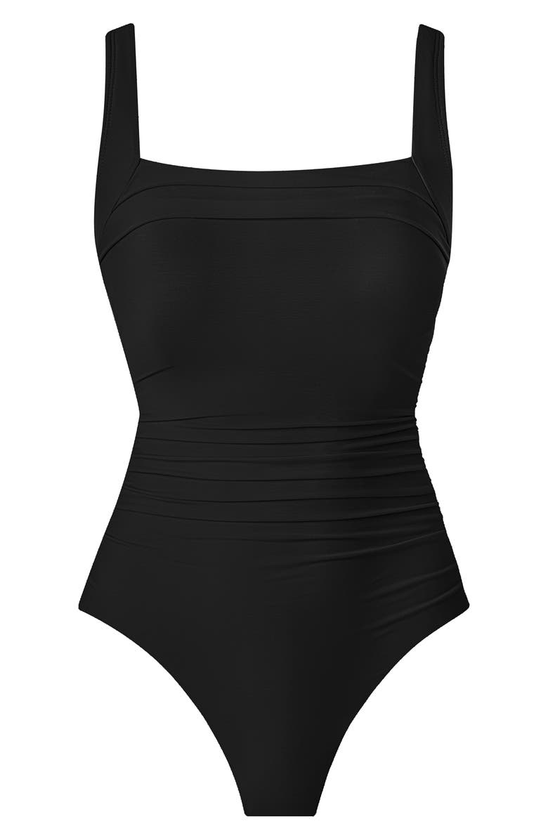 Miraclesuit<sup>®</sup> Rock Solid Polaris Swimsuit, Alternate, color, Black