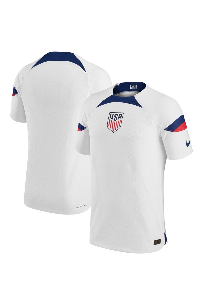 Men's Nike White USMNT 2022/23 Home Vapor Match Authentic Blank Jersey, Main, color, White