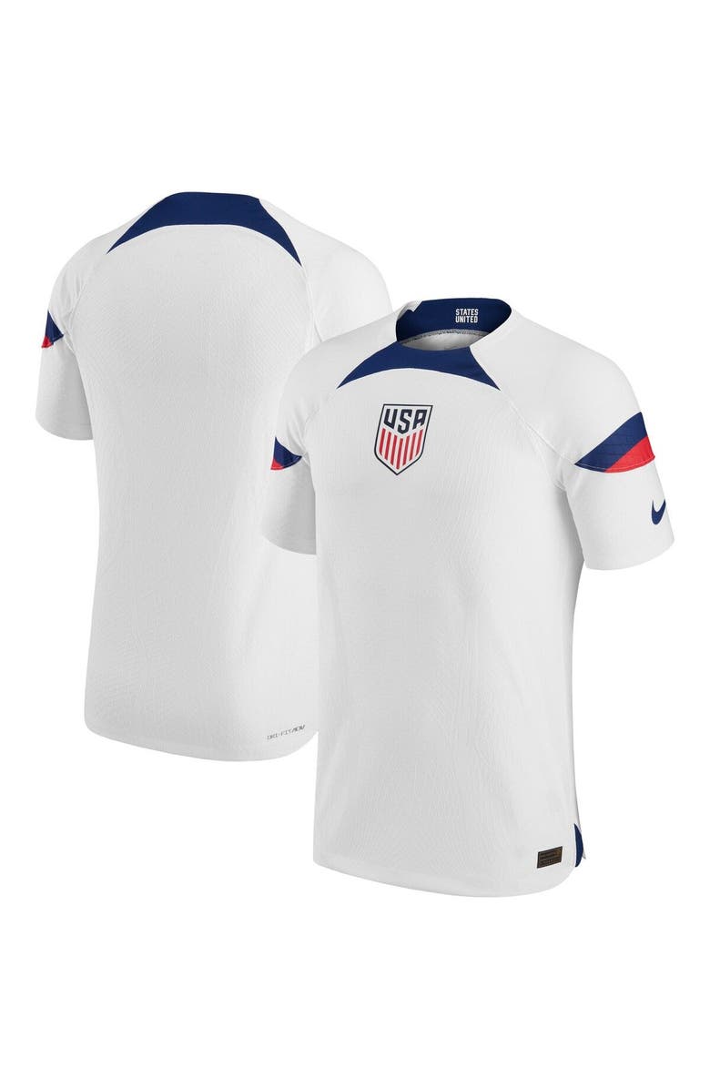 Nike Men's Nike White USMNT 2022/23 Home Vapor Match Authentic Blank Jersey, Main, color, 
