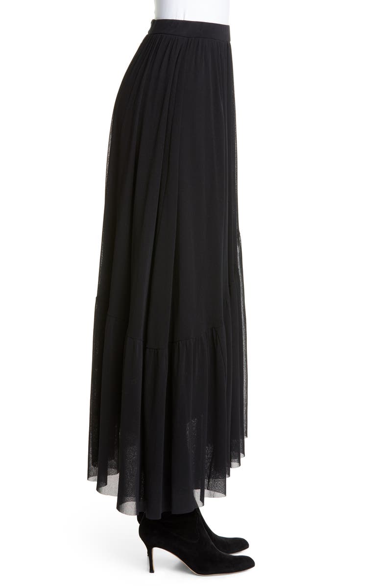 Fuzzi Asymmetrical Ruffle Detail Skirt, Alternate, color, 