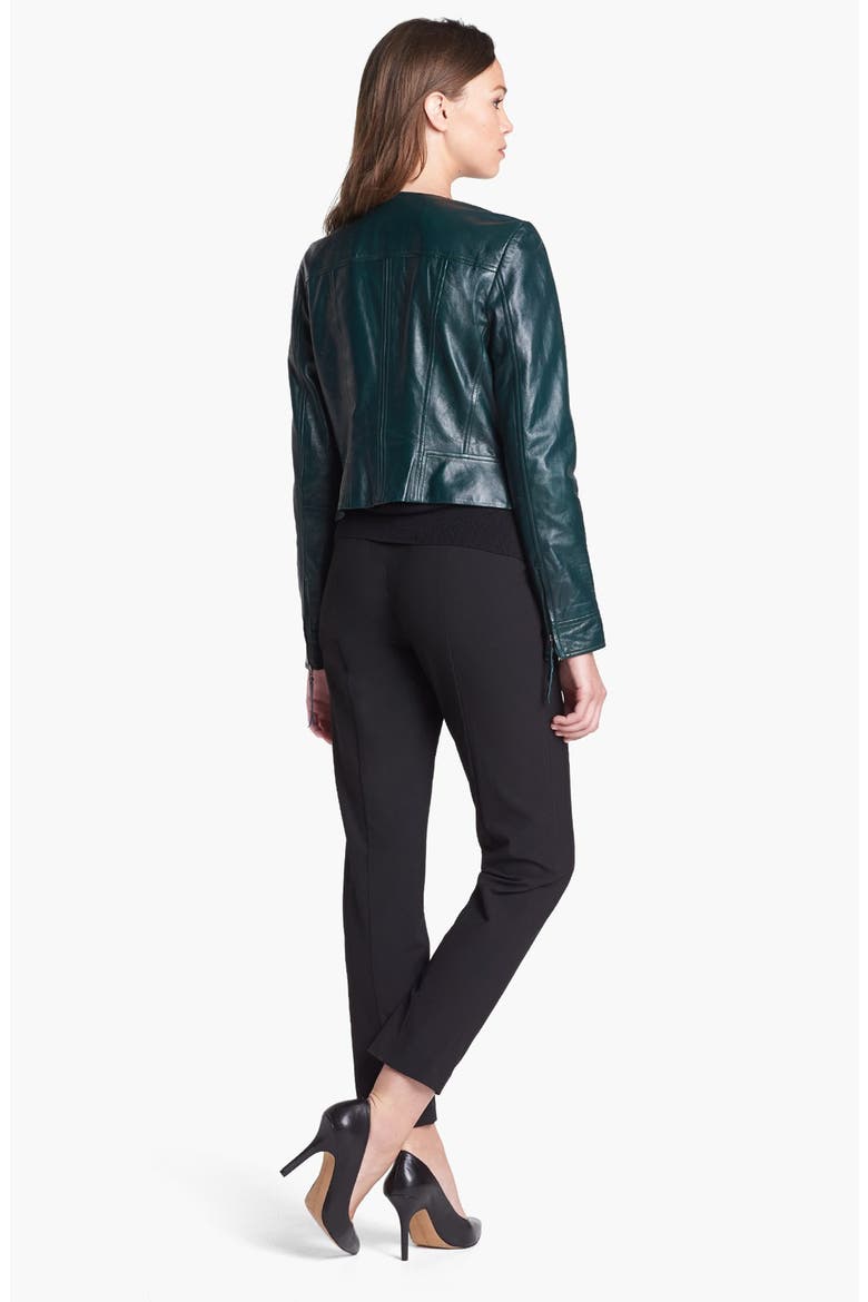 'Quinn' Skinny Ankle Pants, Alternate, color, BLACK