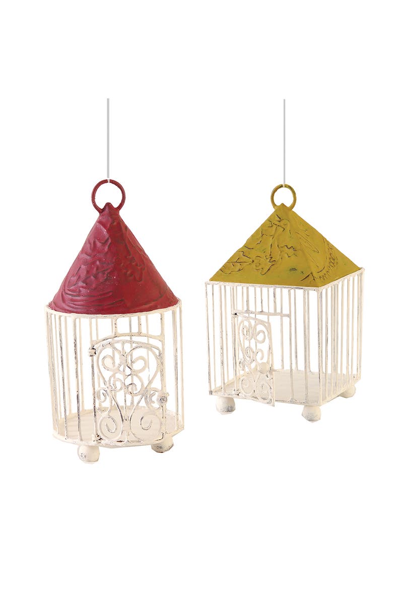 Birdhouse Ornament A/2, Main, color, White
