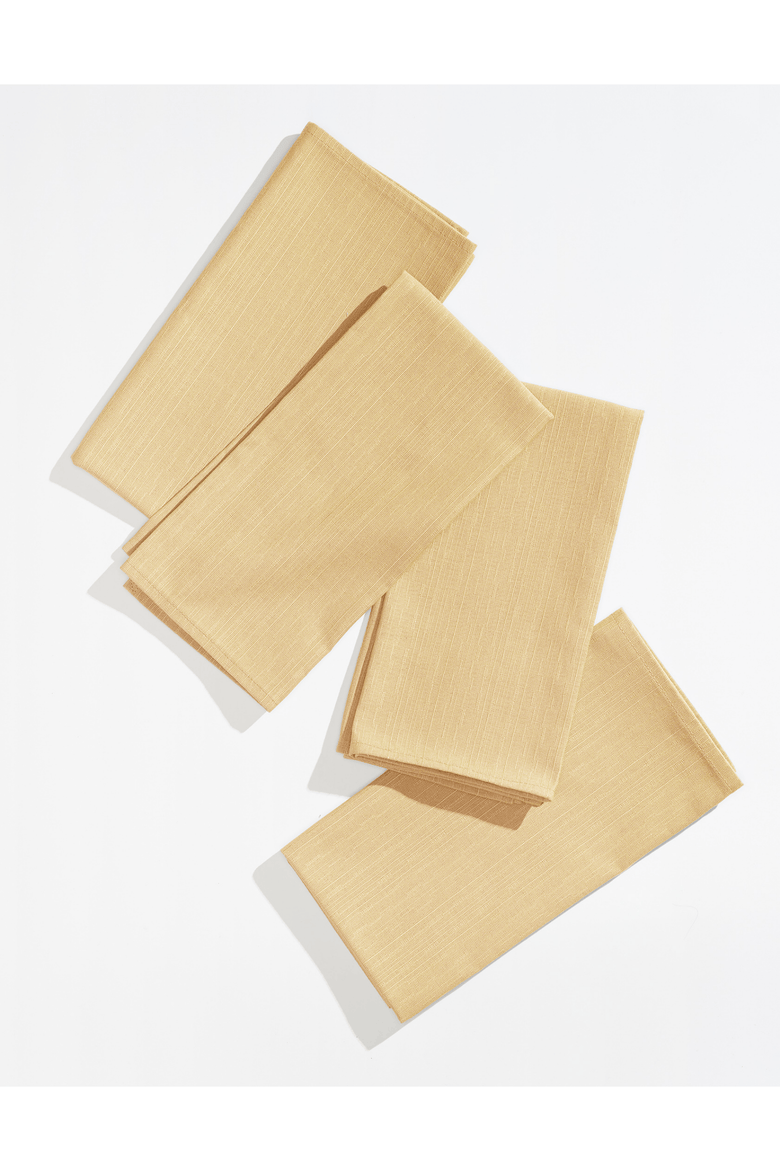 Sabi Formal Dinner Napkins Set of 4, Main, color, POLLEN