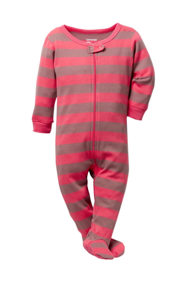 Leveret Rose Antler Footed Sleeper, Main, color, 