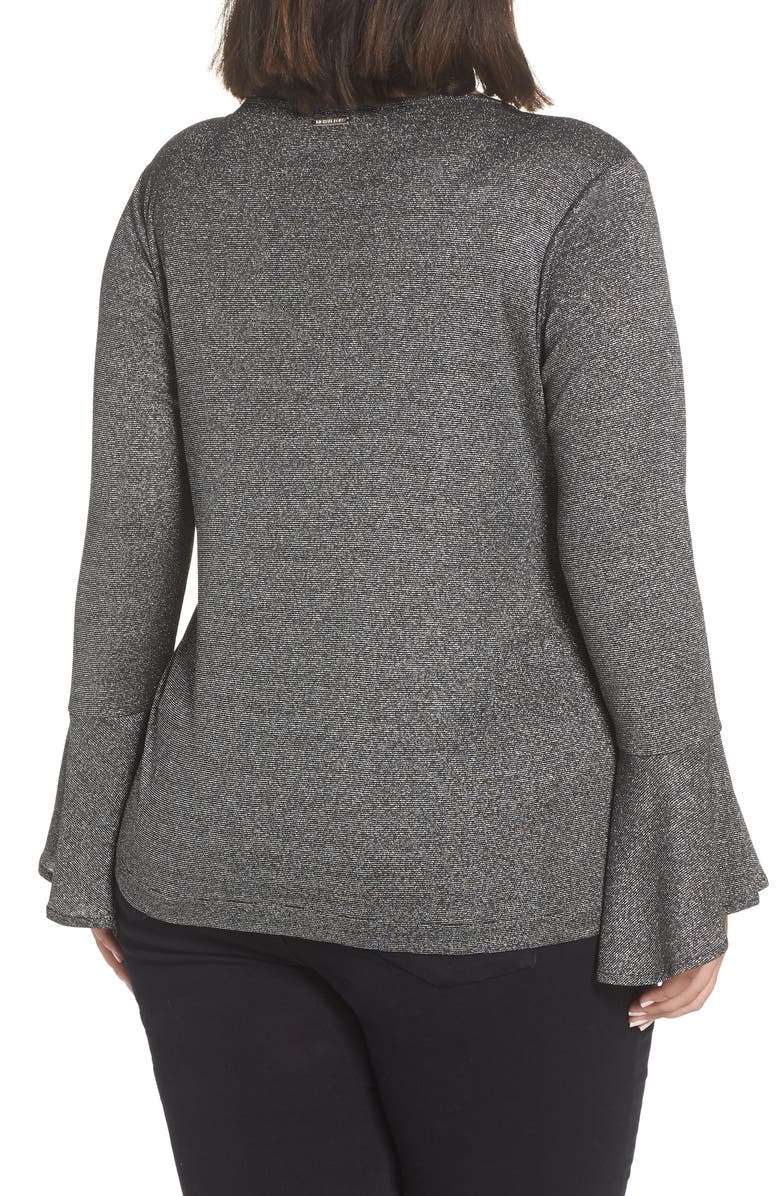 MICHAEL Michael Kors Bell Sleeve Top, Alternate, color, 