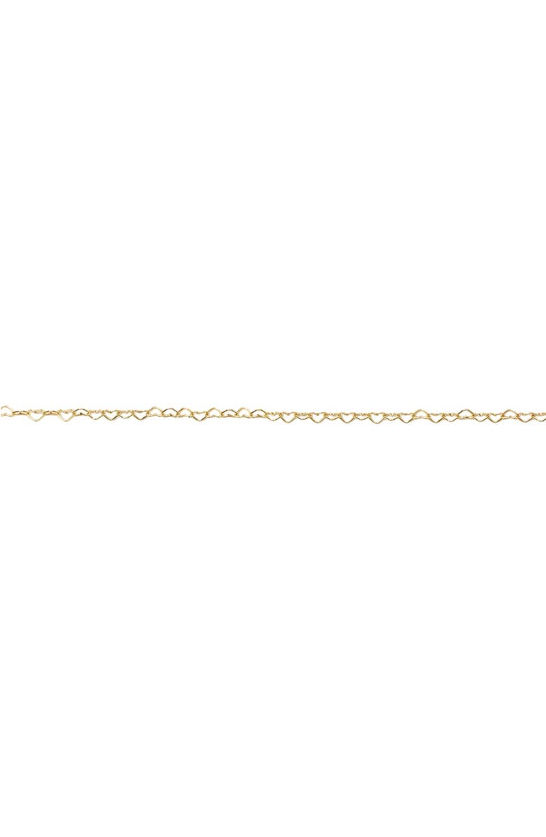 MADE BY MARY Heart Chain Bracelet, Main, color, Gold Filled