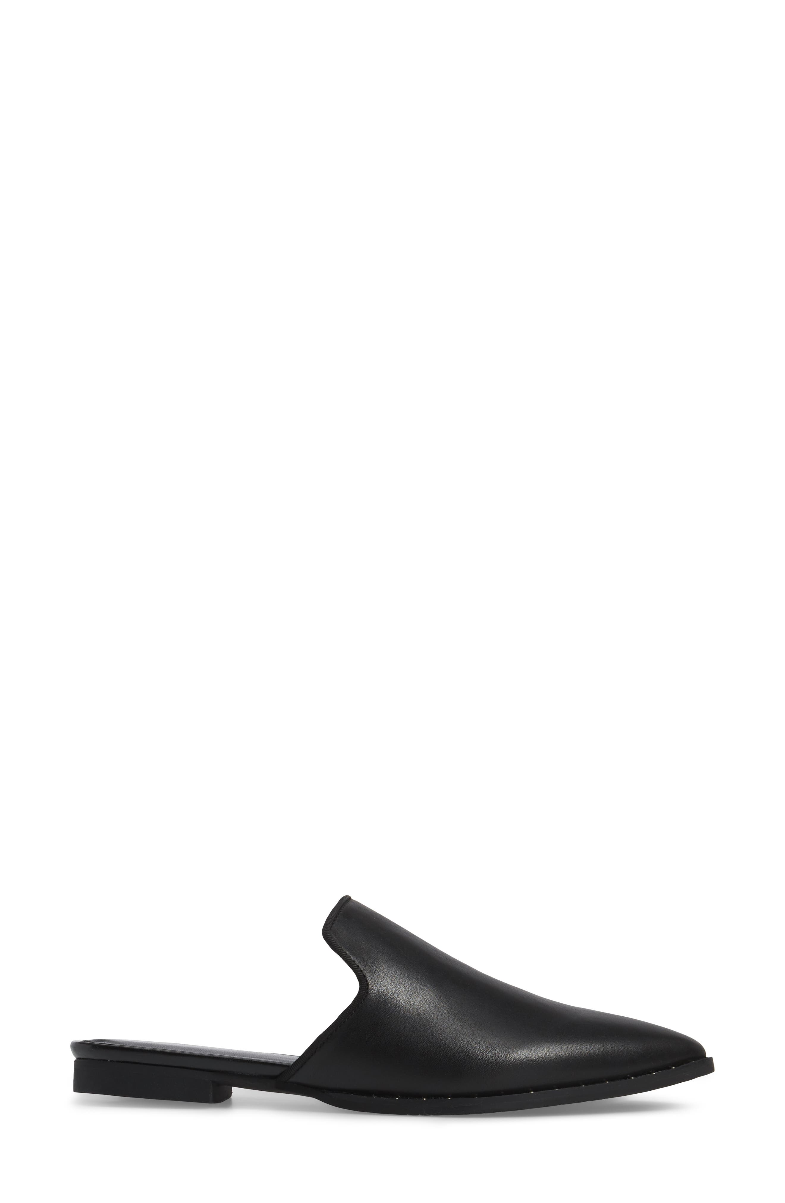 Keaton Loafer Mule, Alternate, color, BLACK LEATHER