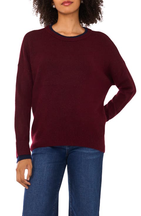 Tipped Crewneck Sweater