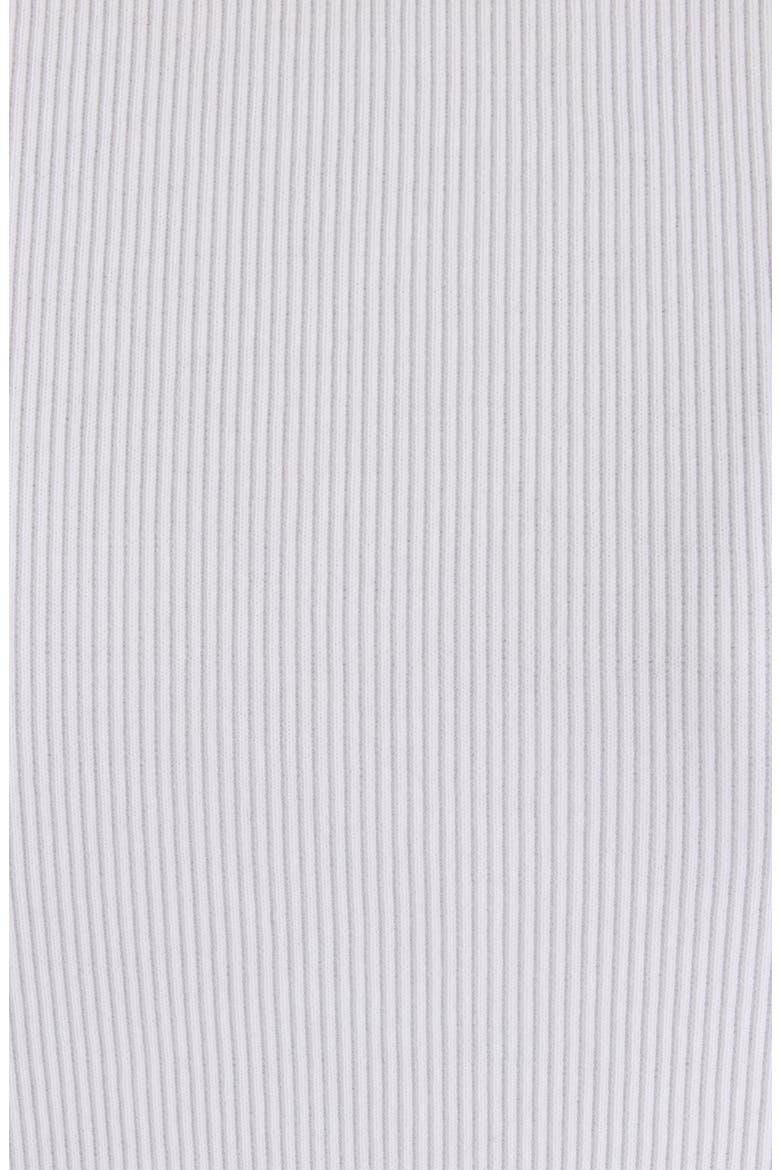 Embroidered Logo Stretch Cotton Rib Tank, Alternate, color, WHITE