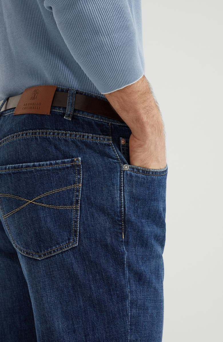 Brunello Cucinelli Lightweight denim trousers, Alternate, color, 