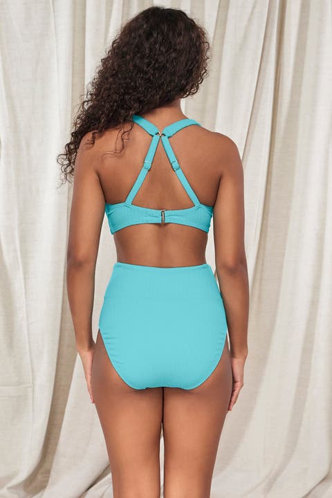 Hannah High Waist Bikini Swim Bottoms