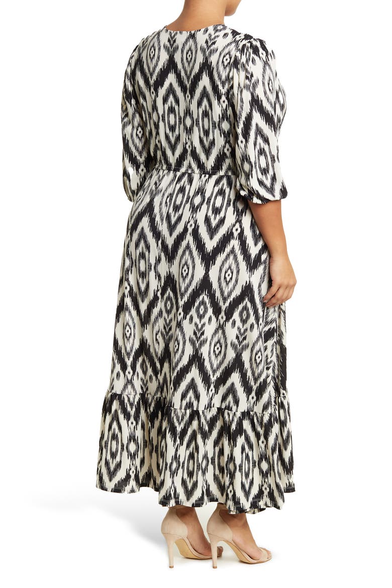 Bella Deev V-Neck Maxi Dress, Alternate, color, IKAT