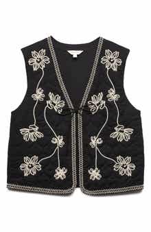 Embroidered Cotton Vest