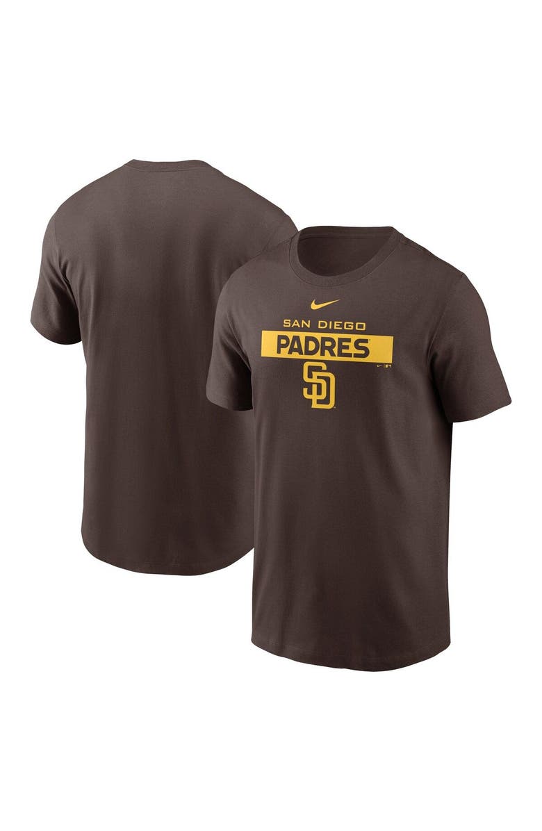 Nike Men's Nike Brown San Diego Padres Team T-Shirt, Alternate, color,