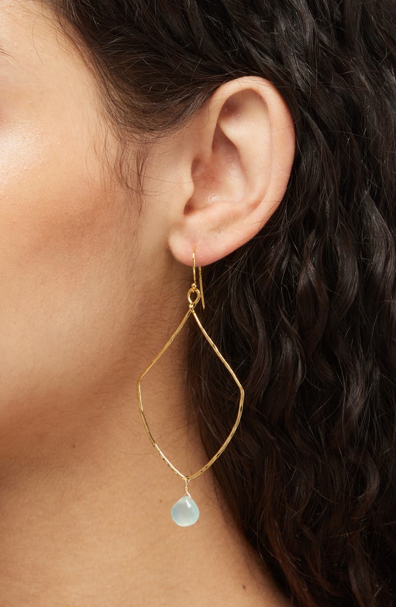Kiara by Ki-Ele Morocco Drop Earrings, Alternate, color, Gold
