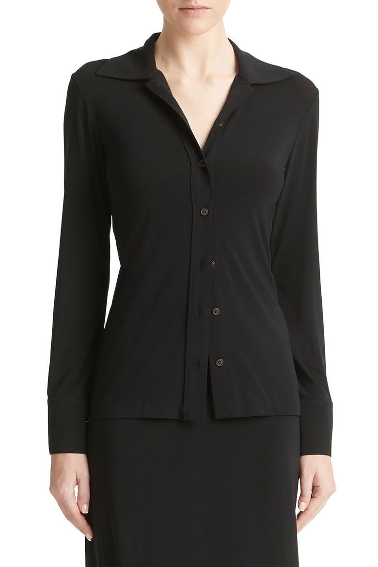 Slim Fit Shirt, Main, color, BLACK