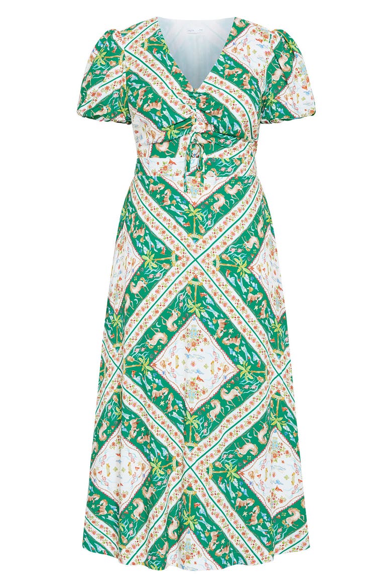 Aliya Floral Print Maxi Dress, Alternate, color, PRAIRIE SCARF