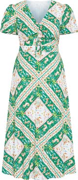 City Chic Aliya Floral Print Maxi Dress