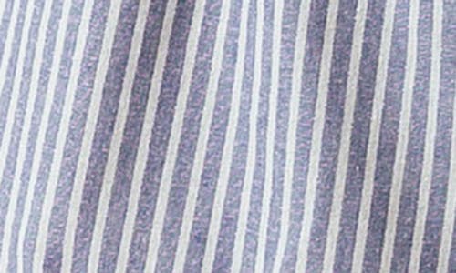 Blanknyc Stripe Picot Trim Pull-on Shorts In Blue