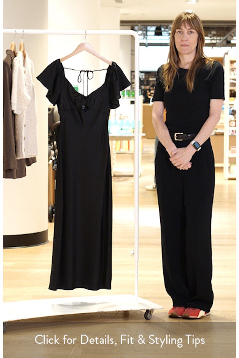 Blake Satin Cutout Midi Dress video