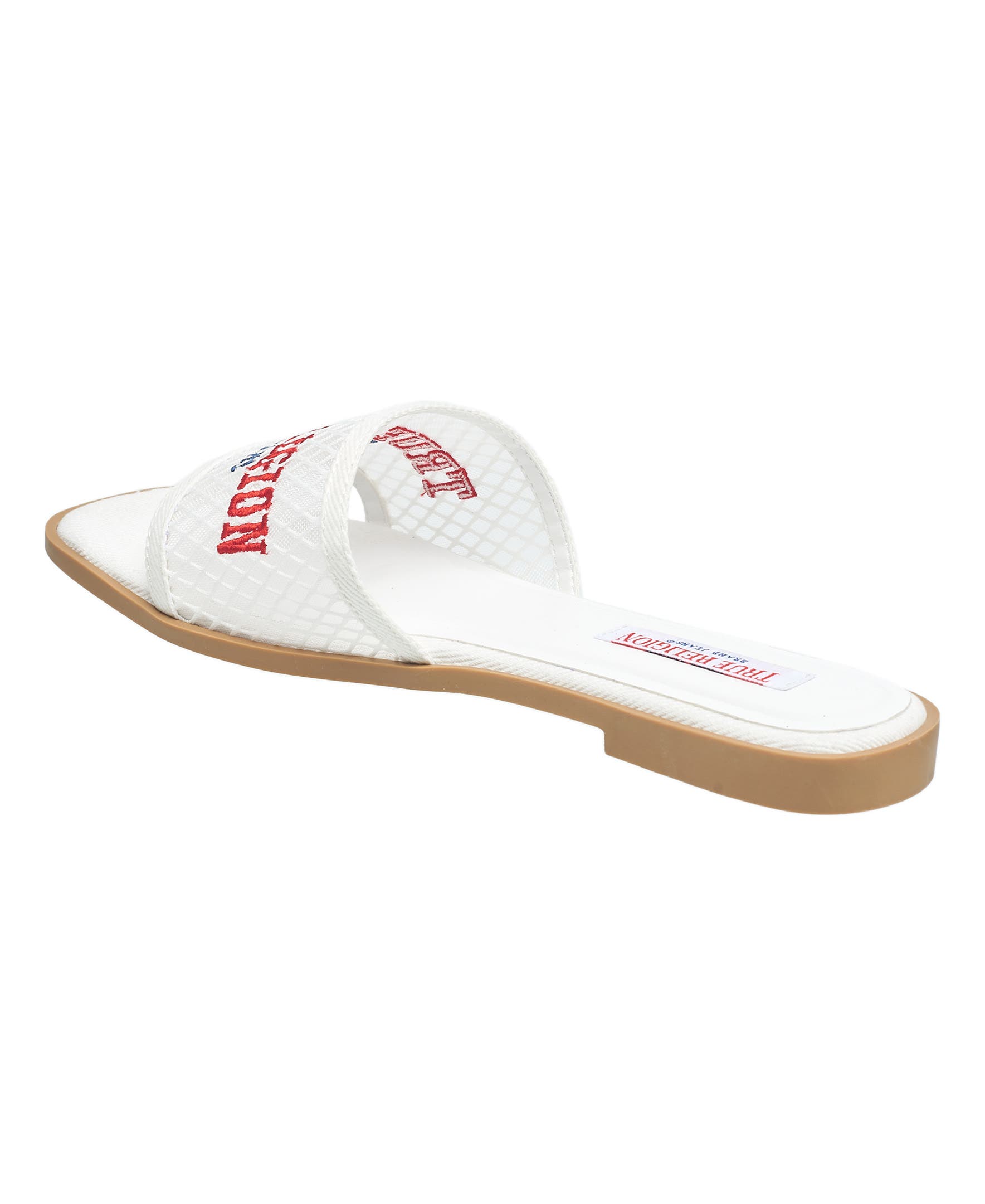 True Religion Brat Mesh Slip on Sandal, Alternate, color, White