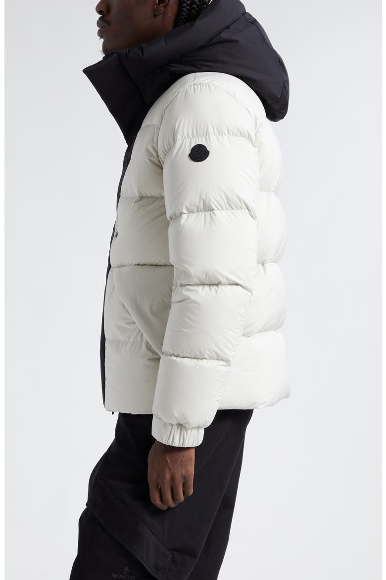Moncler Madeira Colorblock Hooded Short Down Puffer Jacket (Men