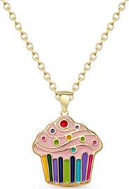 Lily Nily Kids' Enamel Cupcake Pendant Necklace