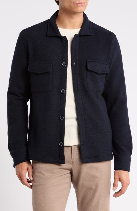 Mezner Wool and Cotton Shirt Jacket