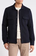 Robert Barakett Mezner Wool and Cotton Shirt Jacket
