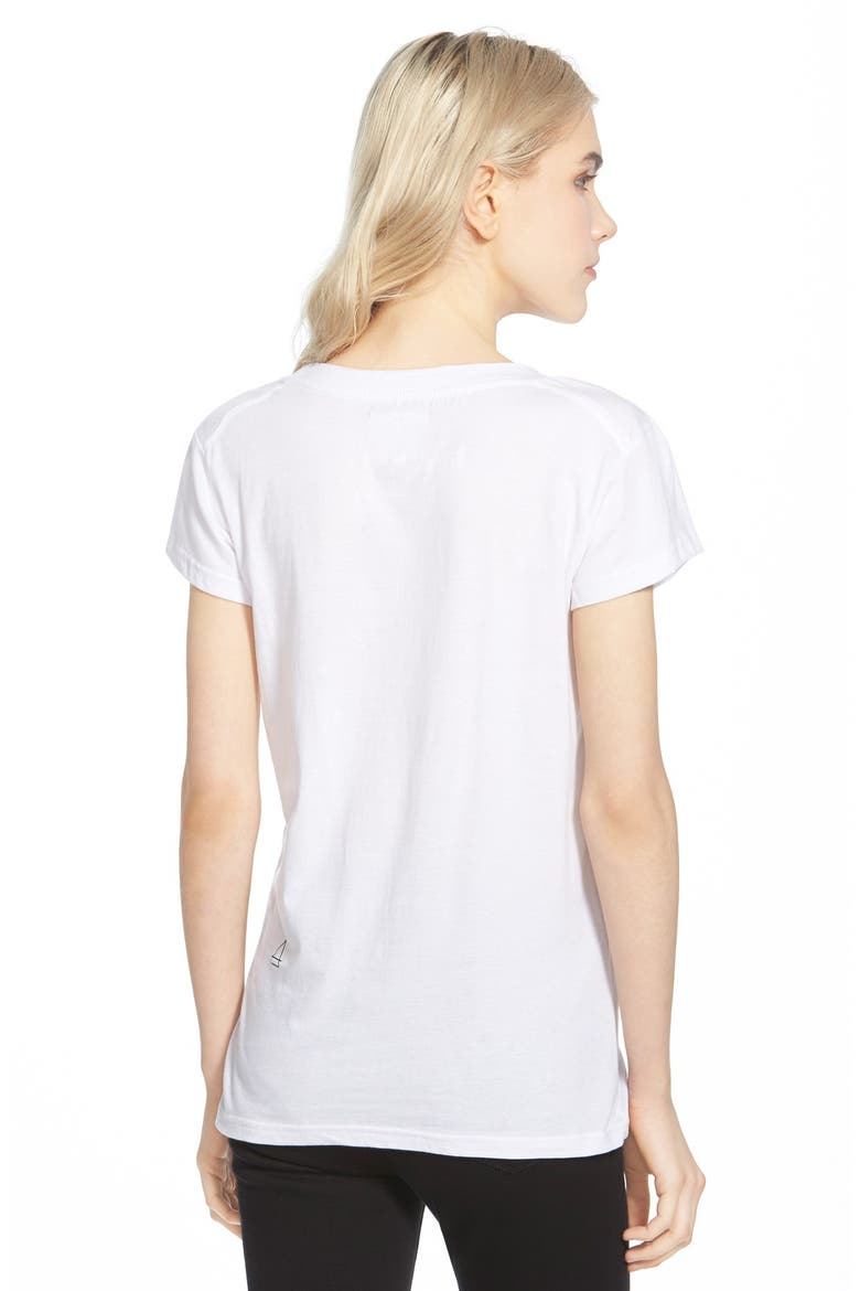 'Kate Moss' Supermodel Print Tee, Alternate, color, WHITE