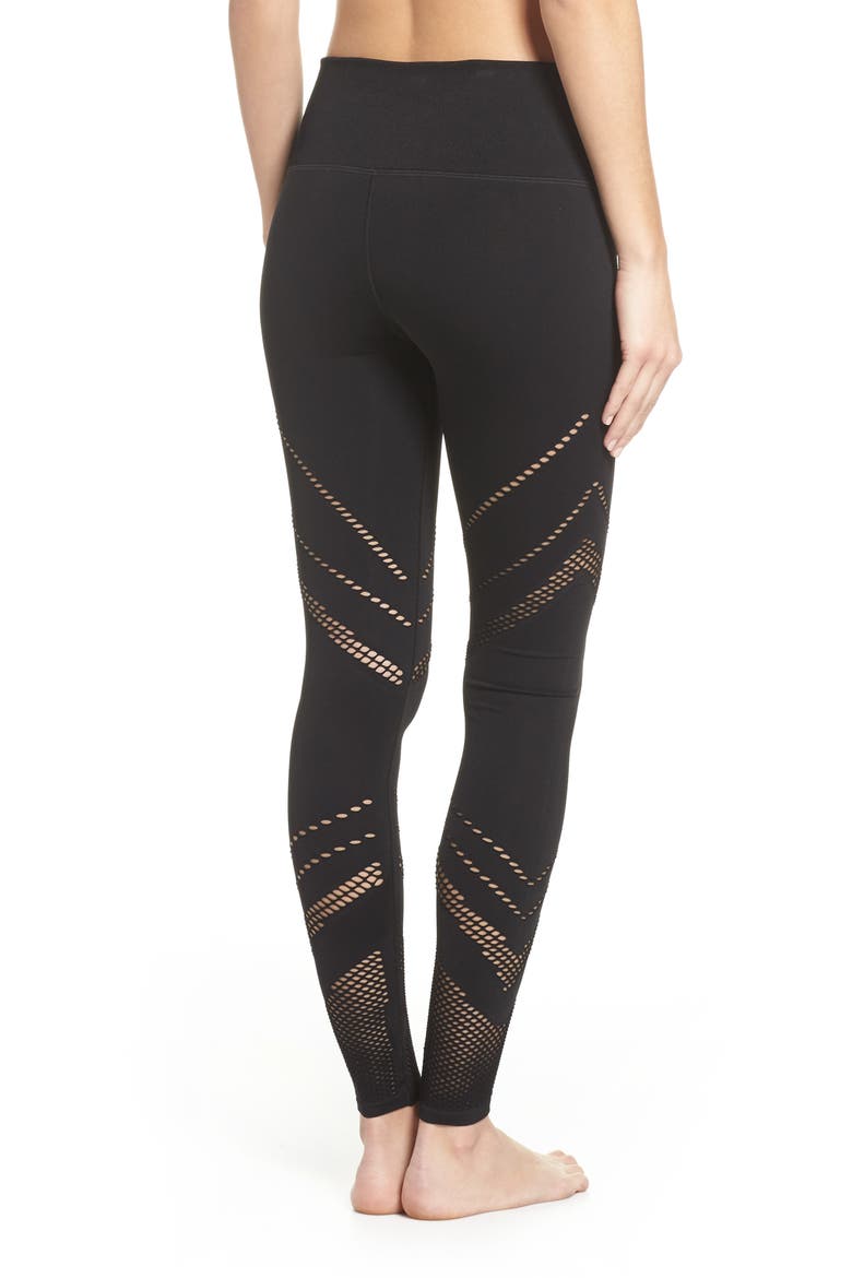 Seamless High Waist Leggings, Alternate, color, BLACK