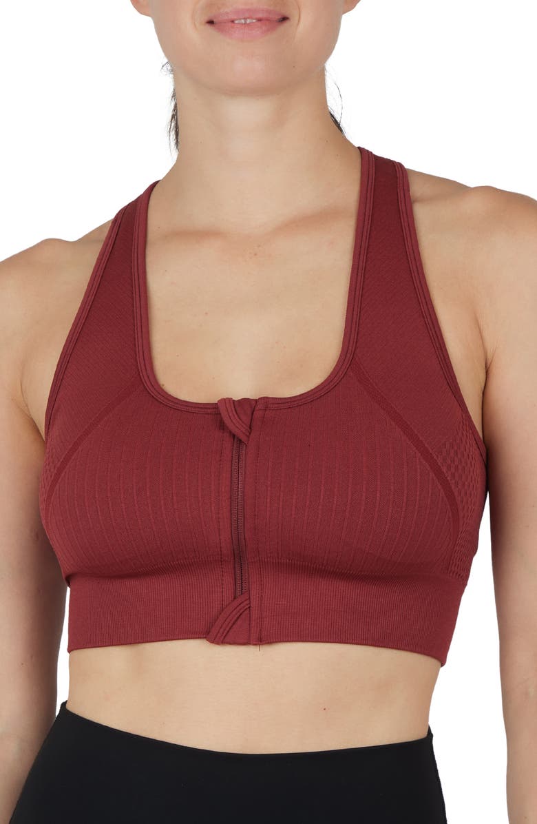 90 DEGREE BY REFLEX Seamless Cody Sports Bra, Main, color, 