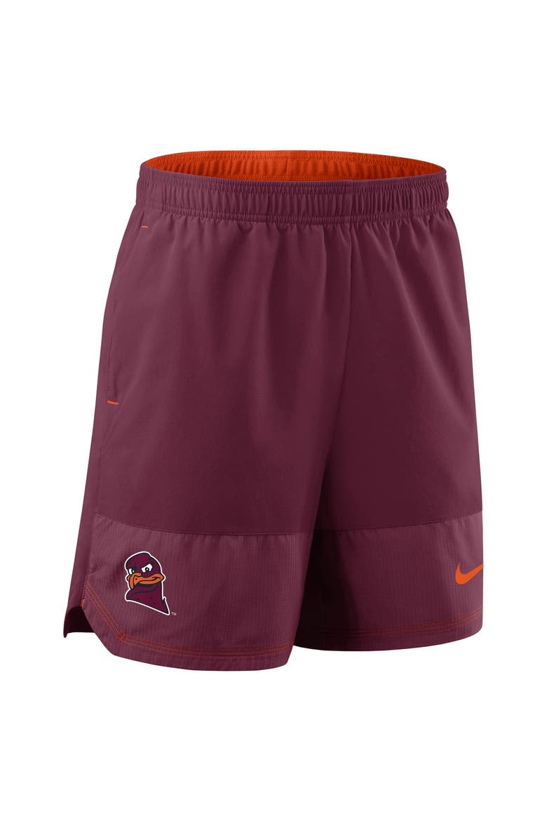 Men's Nike Garnet Virginia Tech Hokies Woven Dri-FIT Shorts, Alternate, color, Garnet
