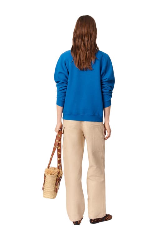 Shop Maje Paris Sweater In Blue