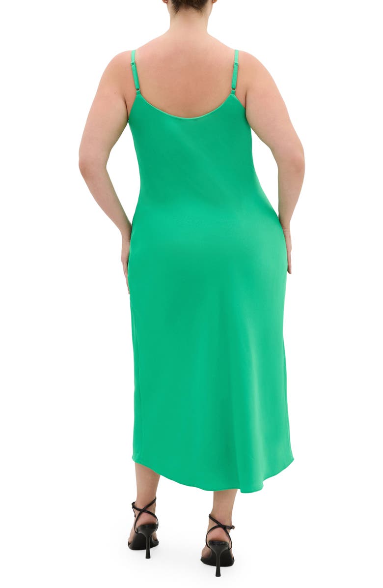 City Chic Sadie Satin Cocktail Midi Dress, Alternate, color, 