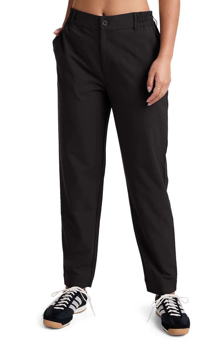 Beyond Yoga Status Tapered Pants, Main, color, Black